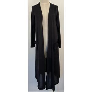 Lularoe Womans Small long knit Jacket/sweater Black